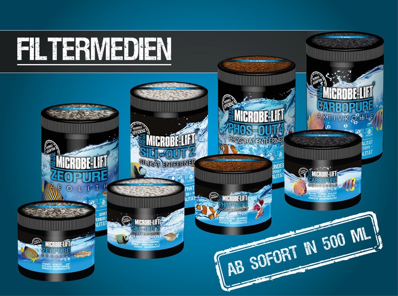 Ab sofort sind unsere Microbe-Lift Filtermedien auch im praktischen Kleingebinde mit 500 ml. erhältlich.